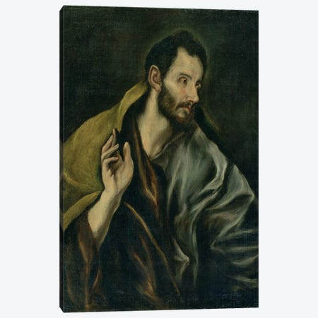 The Apostle Thomas Canvas Print #BMN6228} by El Greco Art Print