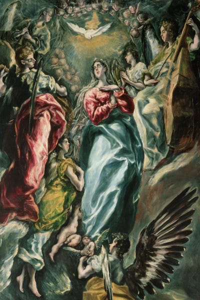 El Greco: The Assumption Of The Virgin, 1607-13 (Museo de Santa Cruz) by El Greco