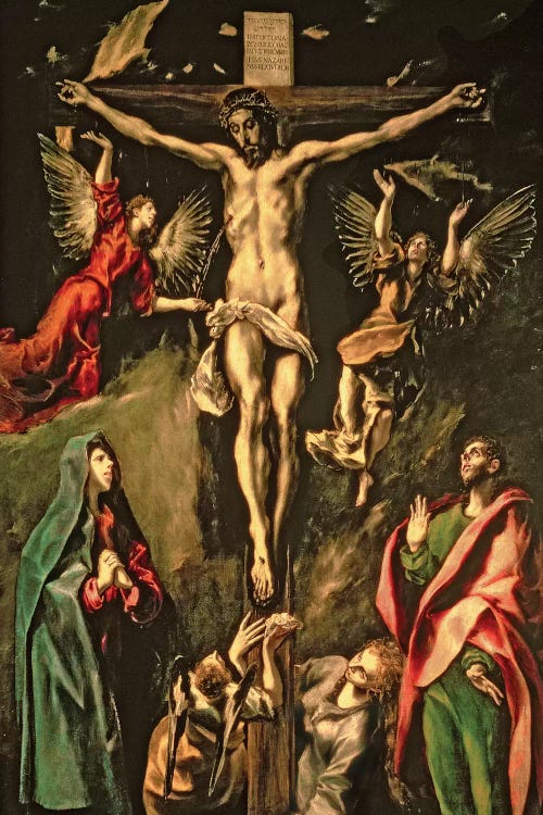 The Crucifixion, c.1584-1600 (Museo del Prado) by El Greco wall art