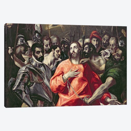 The Disrobing Of Christ (National Museum Wales) Canvas Print #BMN6242} by El Greco Canvas Art Print