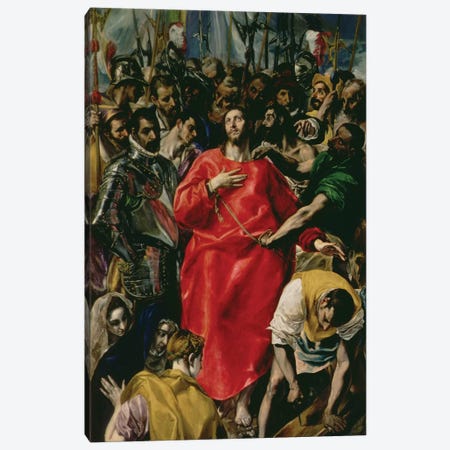 The Disrobing Of Christ, 1577-79 (Toledo Cathedral) Canvas Print #BMN6243} by El Greco Art Print