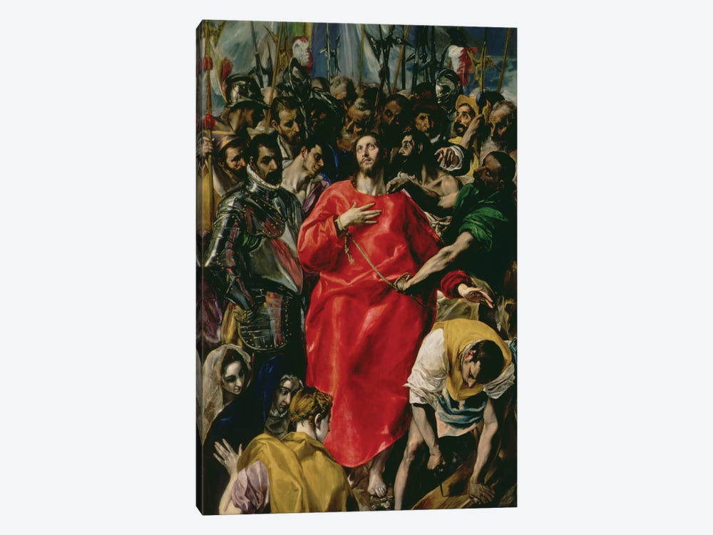 The Disrobing Of Christ, 1577-79 (Toledo Cathedral) by El Greco 1-piece Canvas Art Print