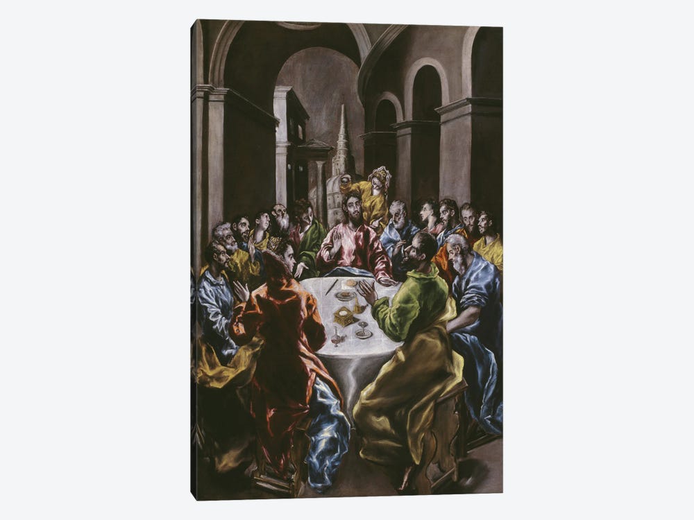 The Feast In The House Of Simon, 1608-14 by El Greco 1-piece Canvas Print