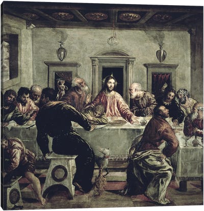 The Last Supper Canvas Art Print - El Greco