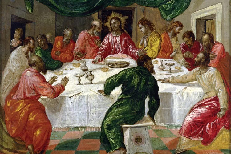 The Last Supper, 1567-70 by El Greco wall art