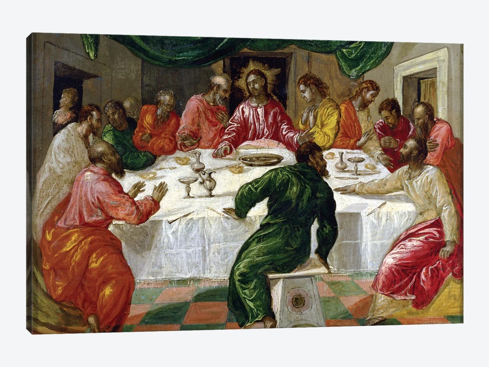 The Last Supper, 1567-70 by El Greco 1-piece Canvas Wall Art