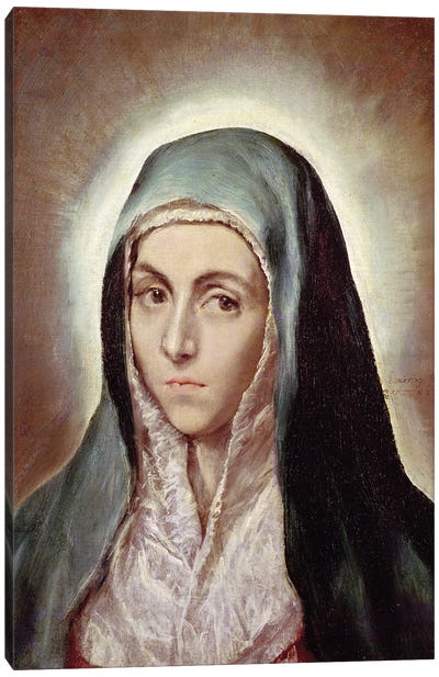 The Virgin Mary, c.1595-1600 (Musee des Beaux-Arts de Strasbourg) Canvas Art Print