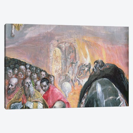 The Walk To Purgatory Detail, The Adoration Of The Name Of Jesus, c.1578 Canvas Print #BMN6267} by El Greco Canvas Art