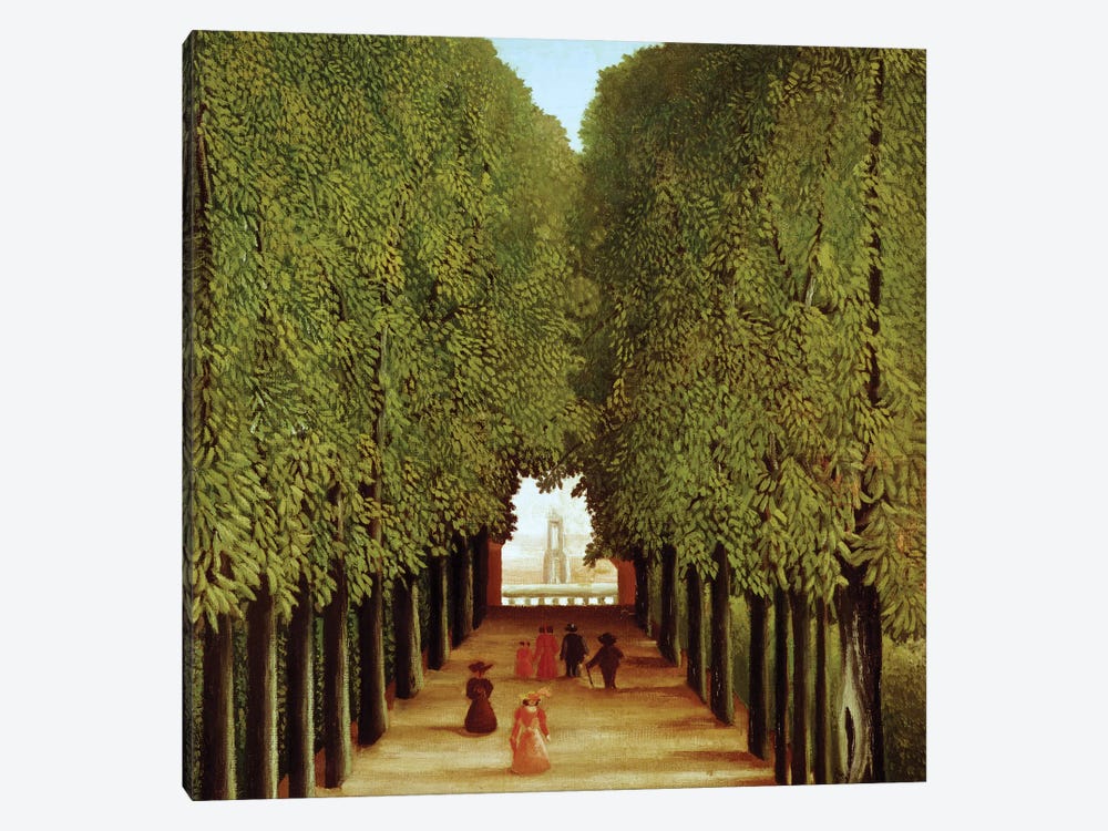 Alleyway In The Park Of Saint-Cloud, 1908 by Henri Rousseau 1-piece Canvas Wall Art