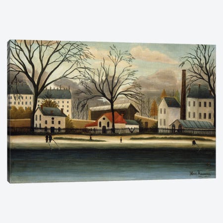 Banlieue (Suburbs), c.1896 Canvas Print #BMN6276} by Henri Rousseau Canvas Print