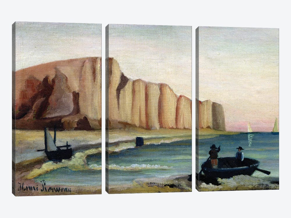 Cliffs, c.1897 by Henri Rousseau 3-piece Canvas Art Print