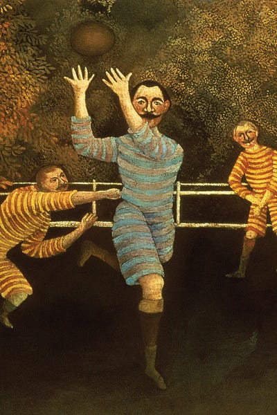 The Football Players, 1908 Canvas Artwork by Henri Rousseau | iCanvas