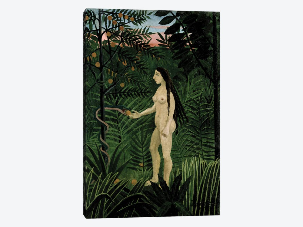 Eve, c.1906-07 by Henri Rousseau 1-piece Canvas Art Print
