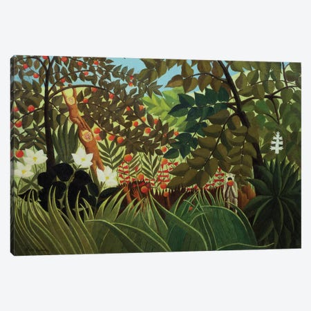 Exotic Landscape (Suzuki Collection) Canvas Print #BMN6284} by Henri Rousseau Canvas Wall Art