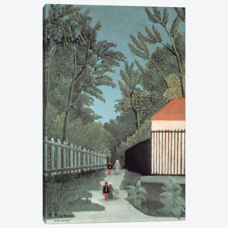 Landscape In Montsouris Park With Five Figures, 1910 Canvas Print #BMN6289} by Henri Rousseau Canvas Print