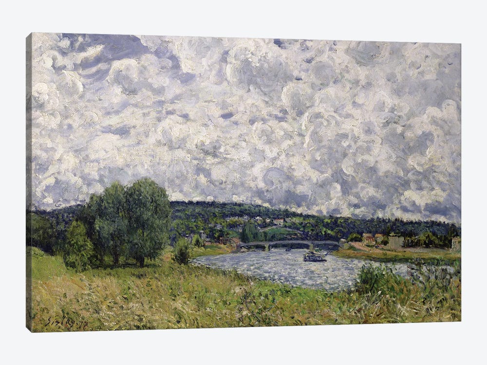 The Seine at Suresnes, 1877  1-piece Canvas Print