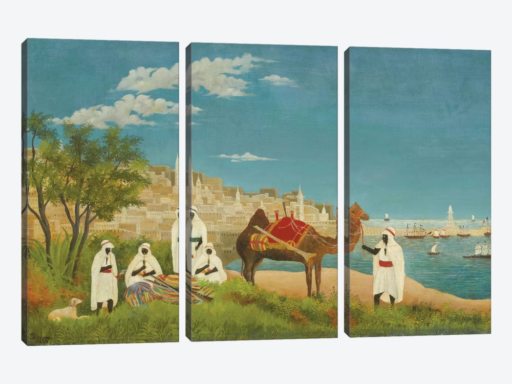 Landscape, Algiers, 1880 by Henri Rousseau 3-piece Canvas Art