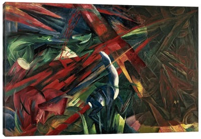 Fate of the Animals, 1913 Canvas Art Print - Franz Marc