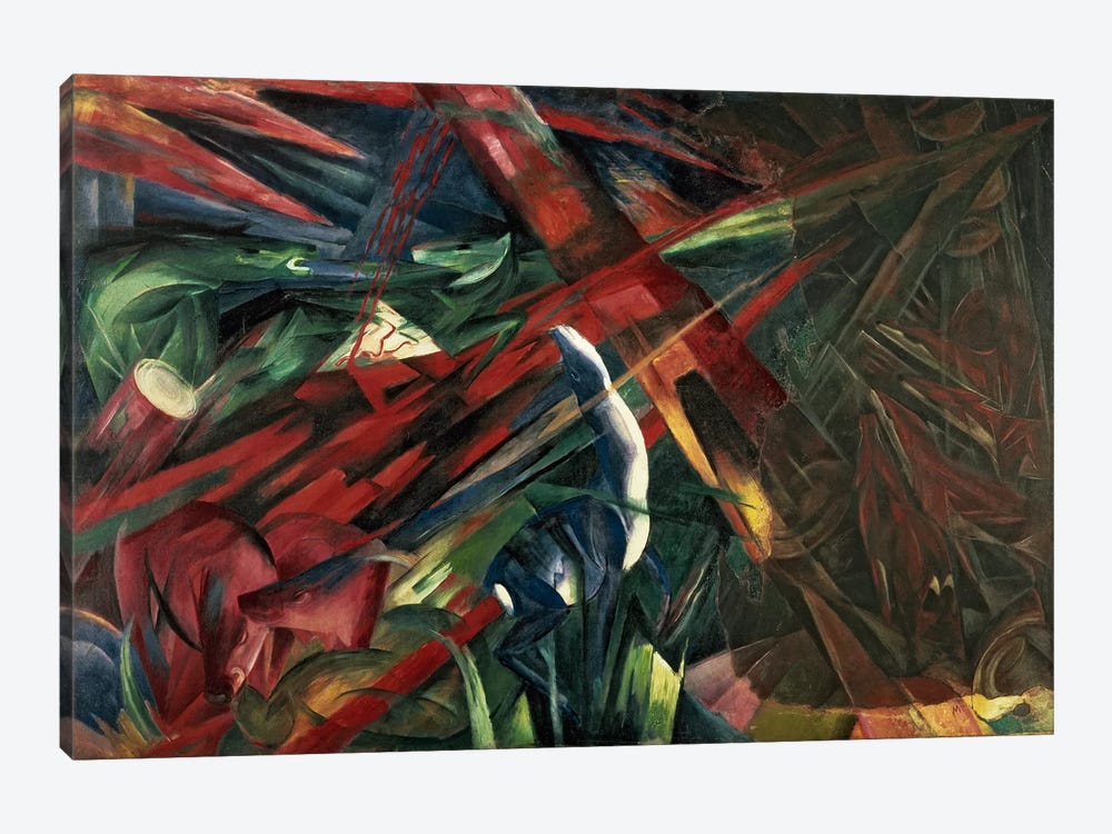 Fate of the Animals, 1913 by Franz Marc 1-piece Canvas Artwork