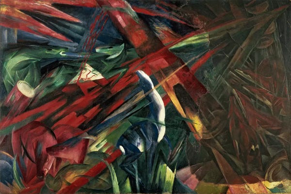 Franz Marc: Fate of the Animals, 1913 by Franz Marc