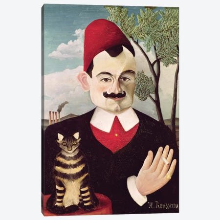 Portrait Of Pierre Loti, c.1891 Canvas Print #BMN6305} by Henri Rousseau Canvas Art Print