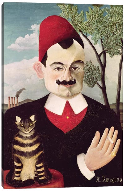 Portrait Of Pierre Loti, c.1891 Canvas Art Print - Kitten Art