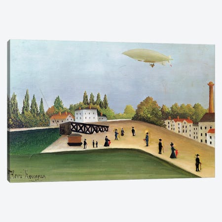 Quay At Ivry, c.1908 Canvas Print #BMN6307} by Henri Rousseau Art Print