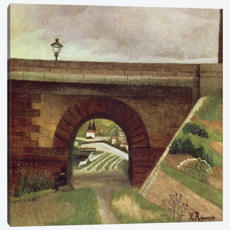 Sevres Bridge Canvas Print #BMN6312} by Henri Rousseau Canvas Art Print