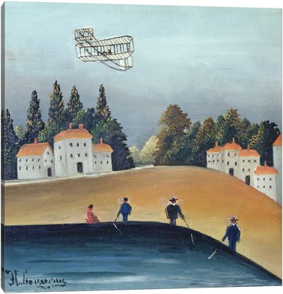 The Anglers, c.1908-09 Canvas Art Print - Henri Rousseau