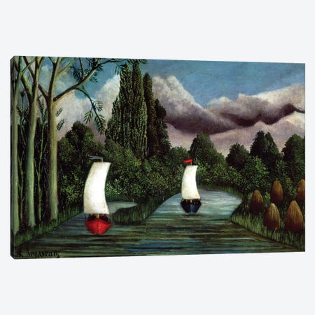 The Banks Of The Oise, 1905 Canvas Print #BMN6314} by Henri Rousseau Canvas Artwork
