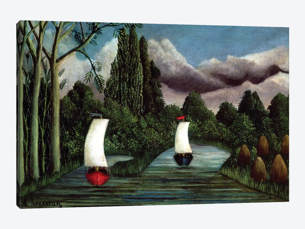 The Banks Of The Oise, 1905 by Henri Rousseau 1-piece Canvas Wall Art