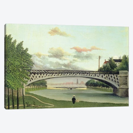 The Brdige At Charenton, France Canvas Print #BMN6316} by Henri Rousseau Canvas Art