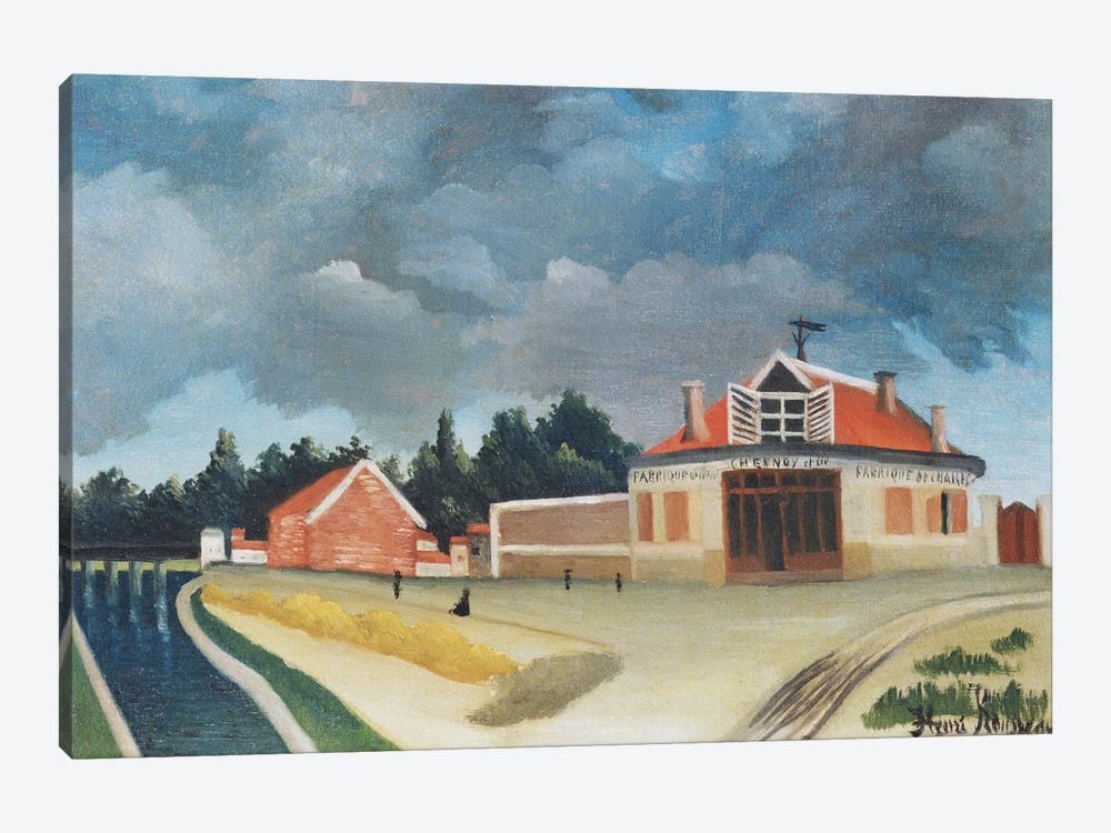 The Chair Factory At Alfortville, c.1897 by Henri Rousseau 1-piece Canvas Wall Art