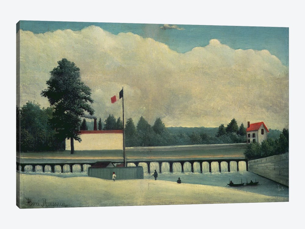 The Dam, 1891-93 by Henri Rousseau 1-piece Canvas Art Print