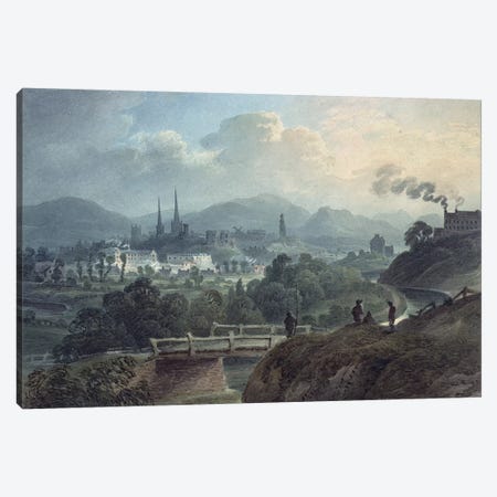 View of Shrewsbury across the Severn  Canvas Print #BMN631} by English School Canvas Art Print