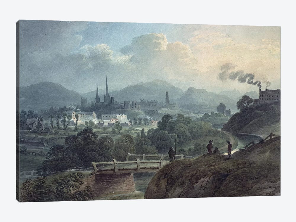 View of Shrewsbury across the Severn  by English School 1-piece Art Print