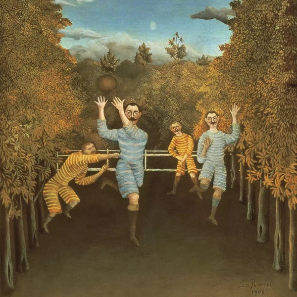 Henri Rousseau: The Football Players, 1908 by Henri Rousseau