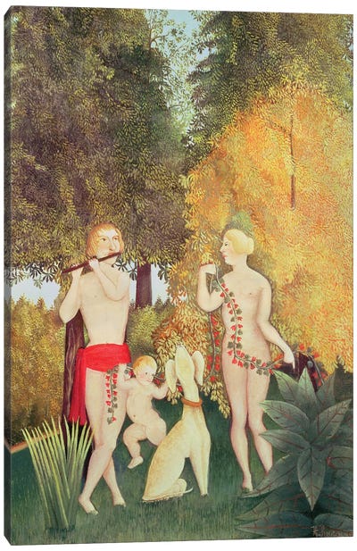 The Happy Quartet, 1902 Canvas Art Print - Henri Rousseau