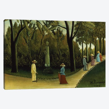 The Monument To Chopin In The Luxembourg Gardens, 1909 Canvas Print #BMN6326} by Henri Rousseau Art Print
