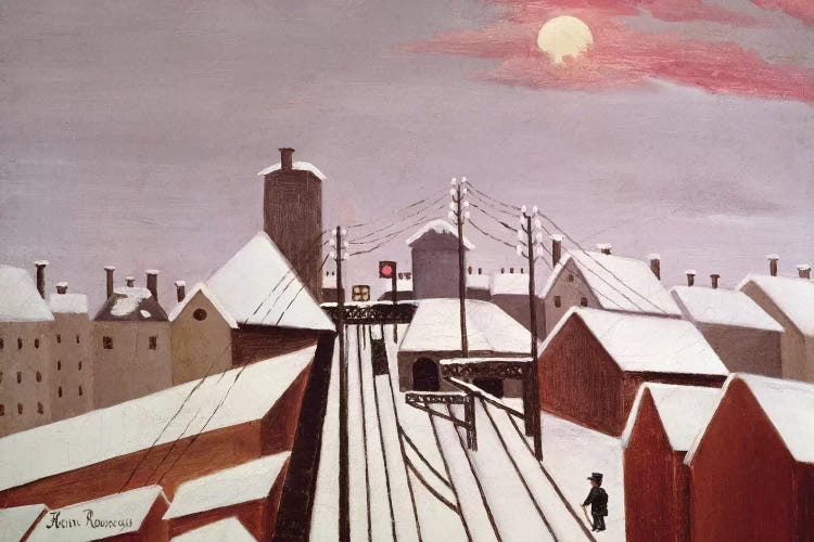 The Railway by Henri Rousseau wall art