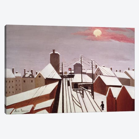 The Railway Canvas Print #BMN6330} by Henri Rousseau Canvas Print