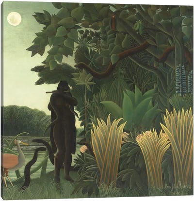 The Snake Charmer (La Charmeuse de Serpents), 1907 Canvas Art Print - Post-Impressionism Art