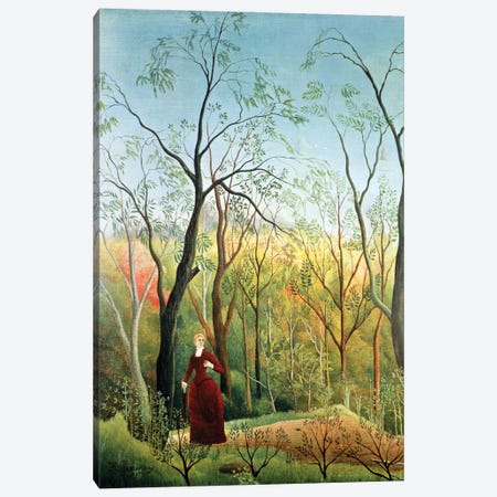 The Walk In The Forest, 1886-90 Canvas Print #BMN6334} by Henri Rousseau Canvas Artwork