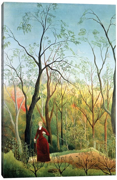 The Walk In The Forest, 1886-90 Canvas Art Print - Henri Rousseau
