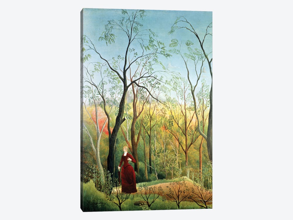 The Walk In The Forest, 1886-90 by Henri Rousseau 1-piece Canvas Art