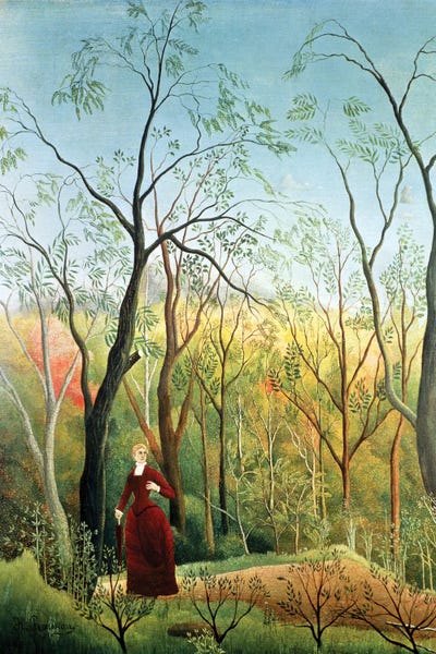 Post-Impressionism: The Walk In The Forest, 1886-90 by Henri Rousseau
