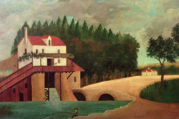 Post-Impressionism: The Watermill by Henri Rousseau