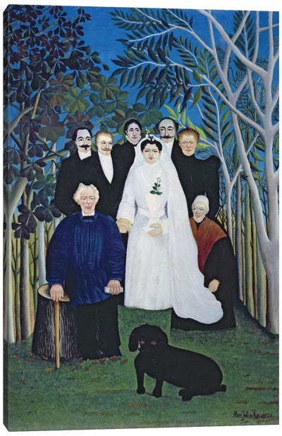 The Wedding Party, c.1905 Canvas Art Print - Henri Rousseau