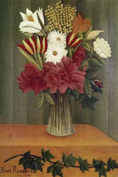 Post-Impressionism: Vase Of Flowers by Henri Rousseau