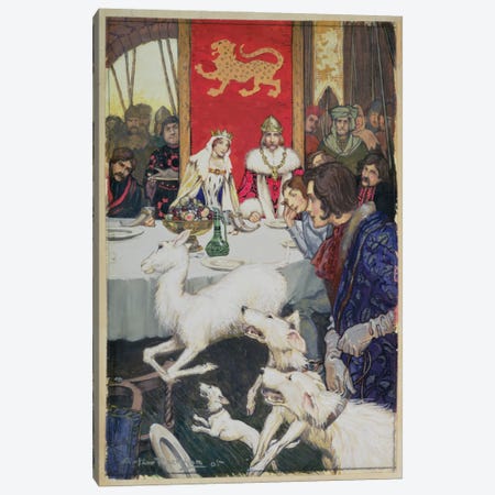 King Arthur's Wedding Feast, 1905 Canvas Print #BMN6350} by Arthur Rackham Canvas Art Print